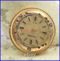 Vintage Rare OMEGA ladies back wind Movement with 18k back included 1950's