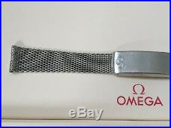 Vintage & Rare Omega 18mm Chronostop Stainless Steel Mesh Bracelet No. 1120/116