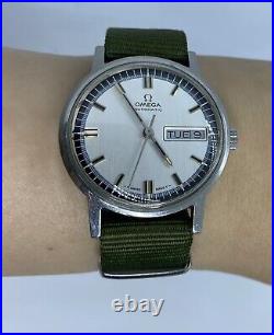 Vintage Rare Omega 1970's Day Date Cal 750 1660140 Automatic Wrist Watch