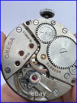 Vintage Rare Omega Bullseye Military Two Tone Dial Swiss Watch WW2 1939 Vintage Rare Omega Bullseye Military Two Tone Dial Swiss Watch WW2 1939