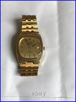 Vintage Rare Omega F300 HZ Electronic Geneva Chronometer Watch