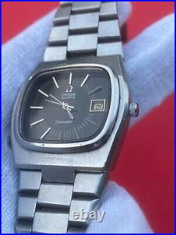 Vintage Rare Omega Seamaster Quartz Ref 196.0090 Swiss Men's Watch