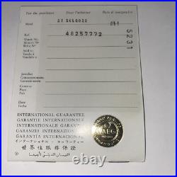 Vintage Rare Omega Speed master International Guarantee Certificate ST 345.0022 Vintage Rare Omega Speed master International Guarantee Certificate ST 345.0022