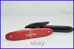 Vintage Rare Omega Victorinox Swiss Watchmaker Folding Pocket Knife Case