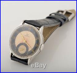 Vintage Rare Omega bullseye two tone dial Swiss watch with warranty included