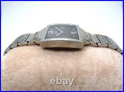 Vintage Rare Tissot by Omega Happy Chic T034.309 A Black Textured Dial Watch