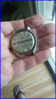 Vintage Rare jumbo size steel Omega seamaster watch with day-date 750 movement
