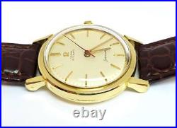 Vintage Solid 18k Gold OMEGA SEAMASTER Automatic Watch c. 1956 Cal. 471 2984 RARE
