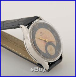 Vintage Very Rare Omega bullseye two tone dial Swiss watch with three months war