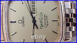 Vintage rare omega seamaster ksa saudi ministery of media logo quartz mens watch