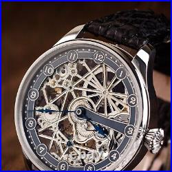 Vintage watch, Swiss wristwatch, rare mens watch, skeleton wristwatch, skeletonized