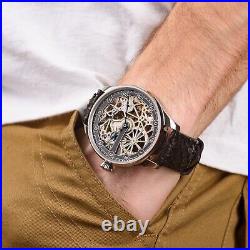 Vintage watch, Swiss wristwatch, rare mens watch, skeleton wristwatch, skeletonized