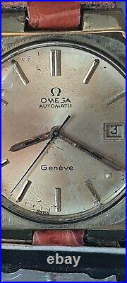 Vtg rare Automatic Omega Geneve 20 mic GP date @3 cal. 1481