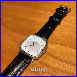 Working Omega Vintage Devil Silver White Dial A T Men's Watch from japan Rare