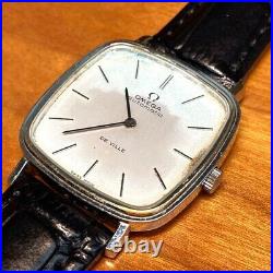 Working Omega Vintage Devil Silver White Dial A T Men's Watch from japan Rare