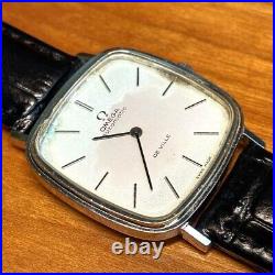 Working Omega Vintage Devil Silver White Dial A T Men's Watch from japan Rare